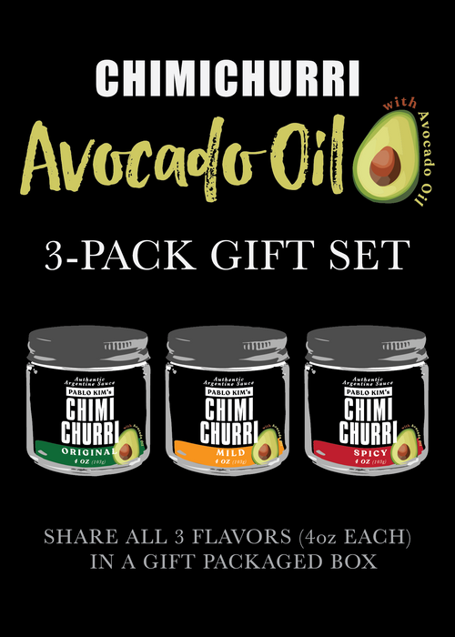 3-PACK GIFT SET  - 4oz CHIMICHURRI - AVOCADO OIL